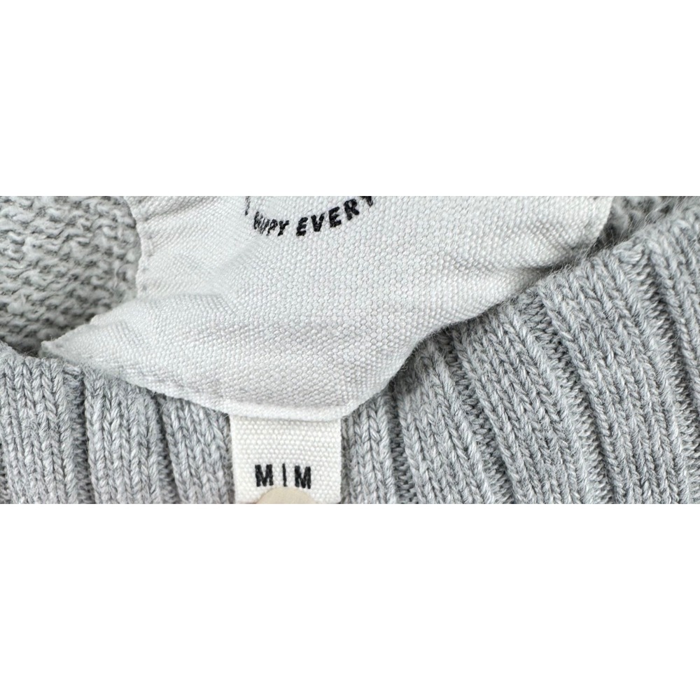 Aerie Sweatshirt Womens Medium Gray Raglan Sleeve Ribbed Trim Oversized Pullover - Picture 10 of 13
